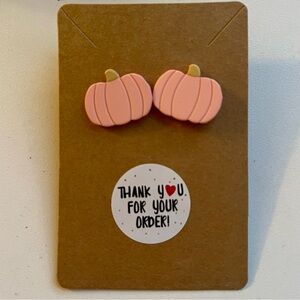 Pumpkin Stud Earrings